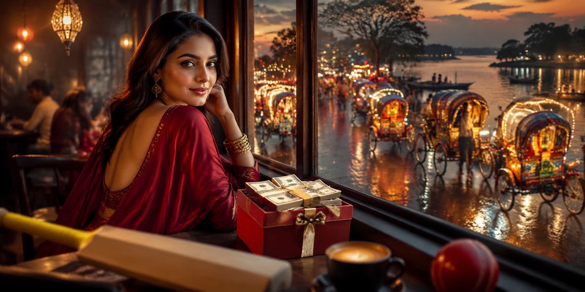 ঢাকায় রিকশার পাশে ক্রিকেট ম্যাচে হাই-স্টেক বেটিংয়ের দৃশ্য
